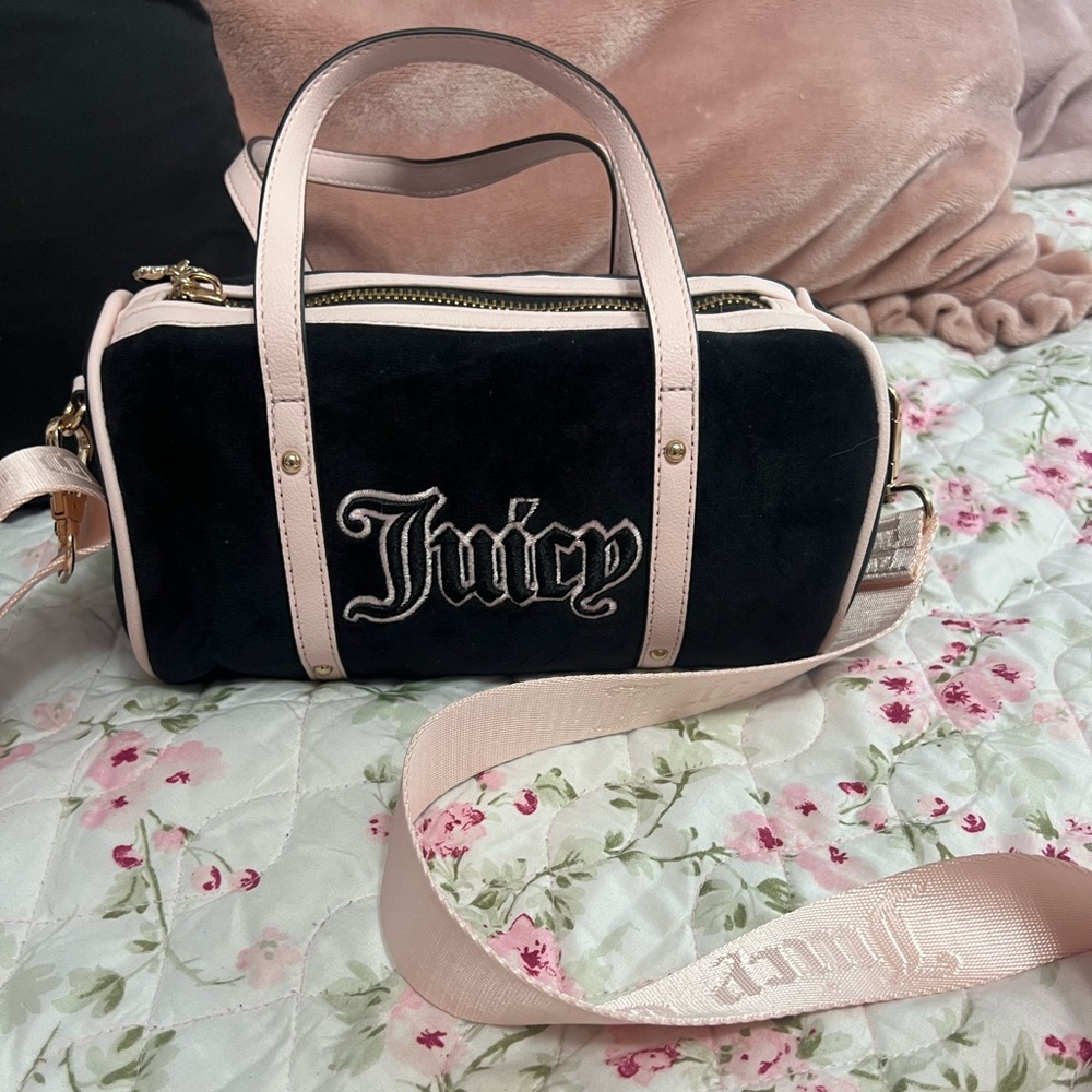 Juicy Couture velour barrel bag